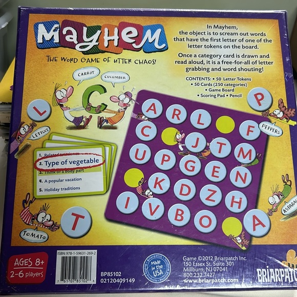 Mayhem Sealed board game. Game Night Fun. - Picture 2 of 4